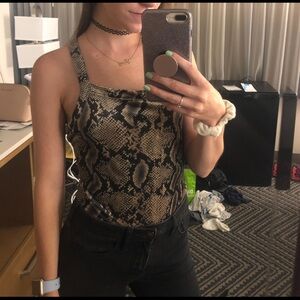 Reptile Print bodysuit